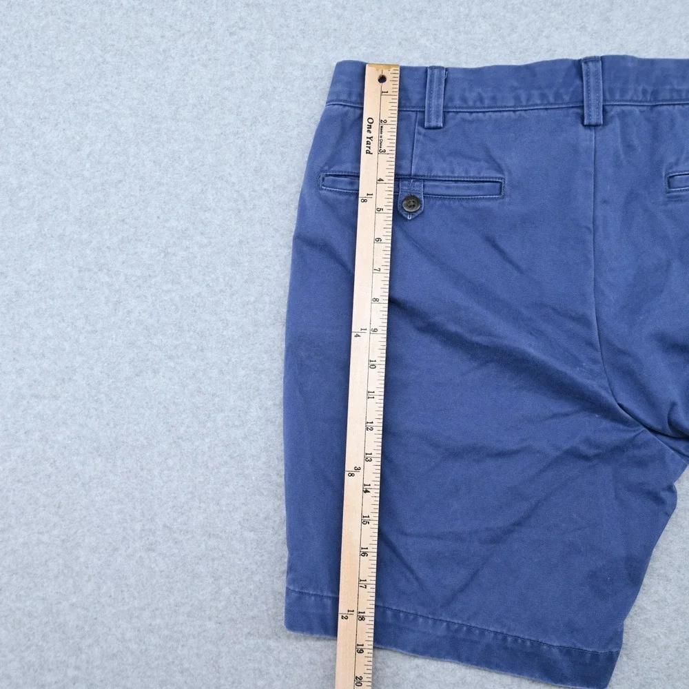 100% Cotton Polo Ralph Lauren Men 34 Blue Salinger Chino Shorts Relaxed Fit